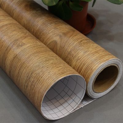 60cm*10m Деревянная текстурированная тонкая самоклеящаяся пластиковая пленка для реконструированной мебели